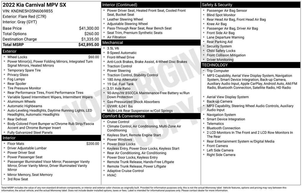 2022 Kia Carnival SX - Photo 40