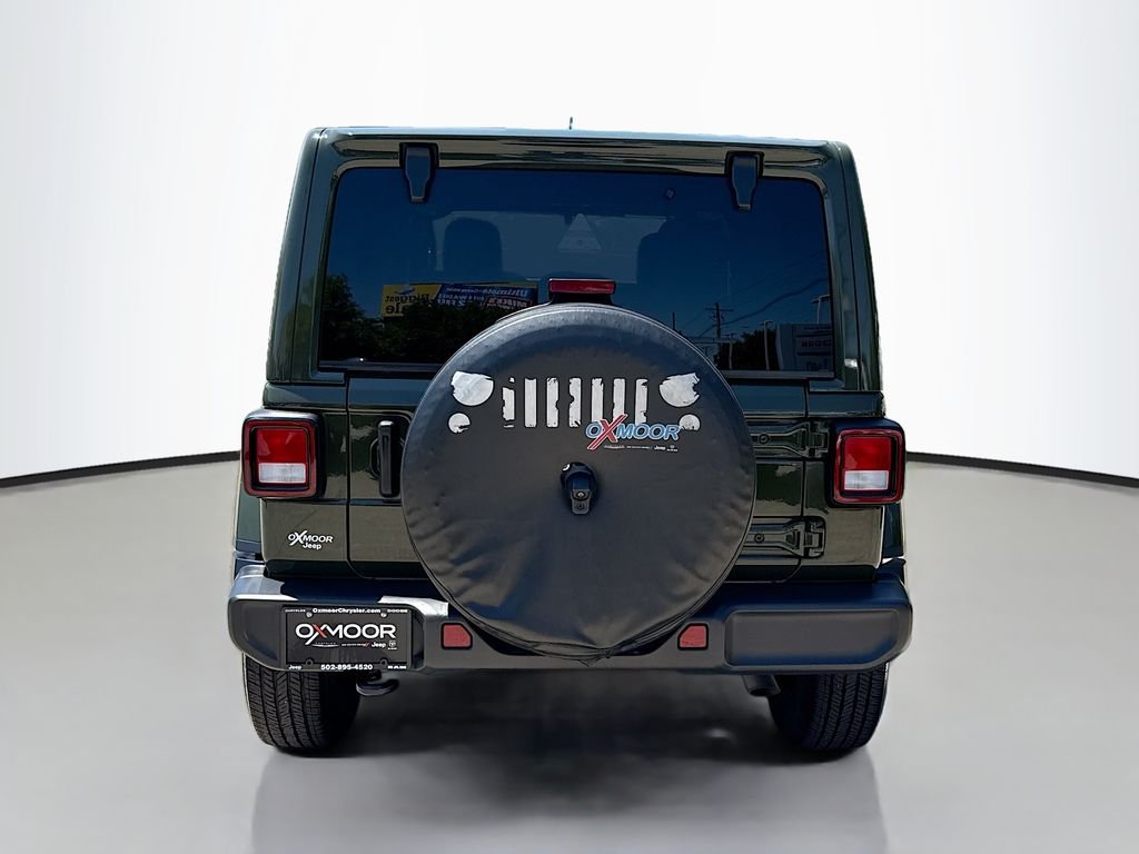 Used 2023 Sarge Green Clearcoat Jeep Sahara image 6