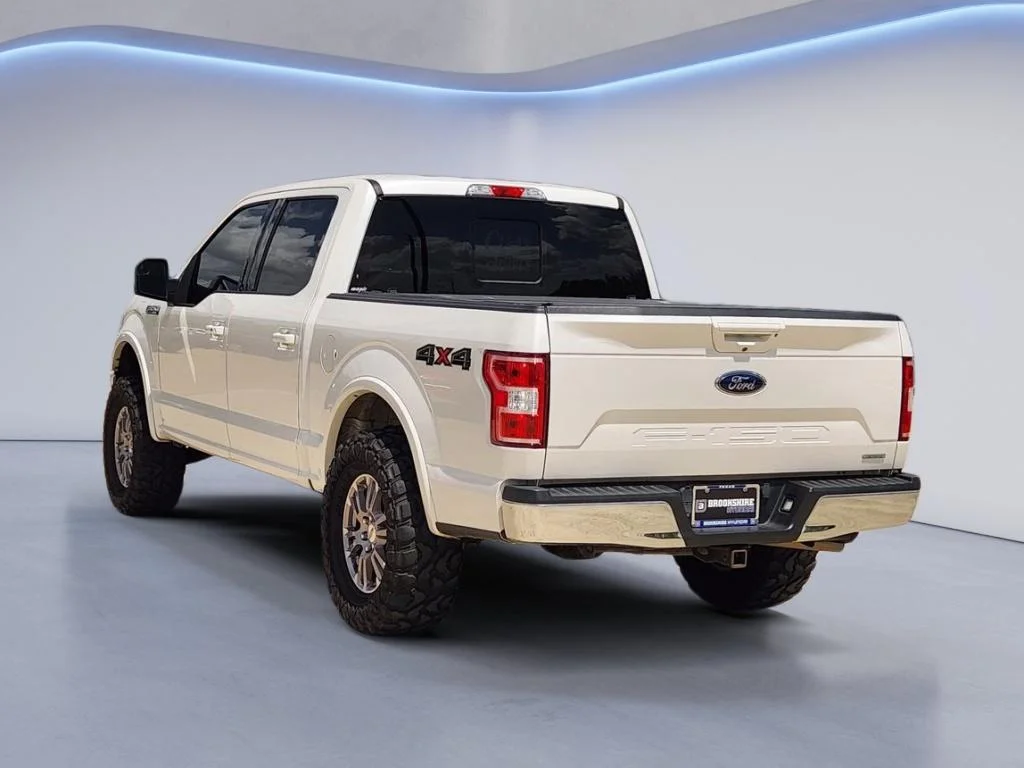 Used 2018 White Platinum Metallic Tri-Coat Ford LARIAT image 7