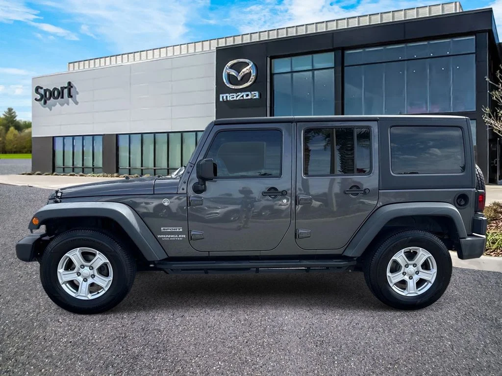 Used 2017 Gray Jeep Unlimited Sport image 6