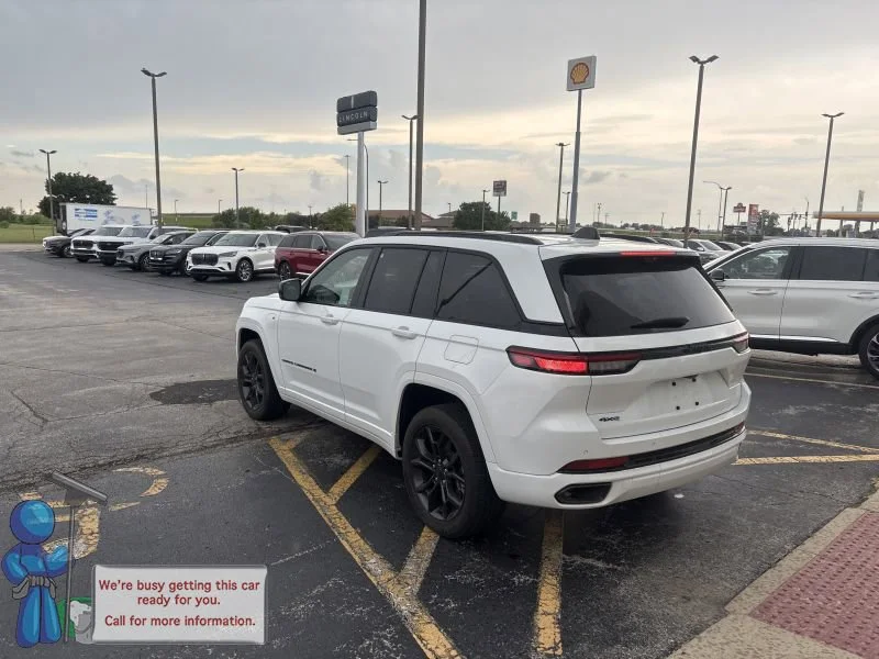 Used 2024 Bright White Clearcoat Jeep 4xe image 3