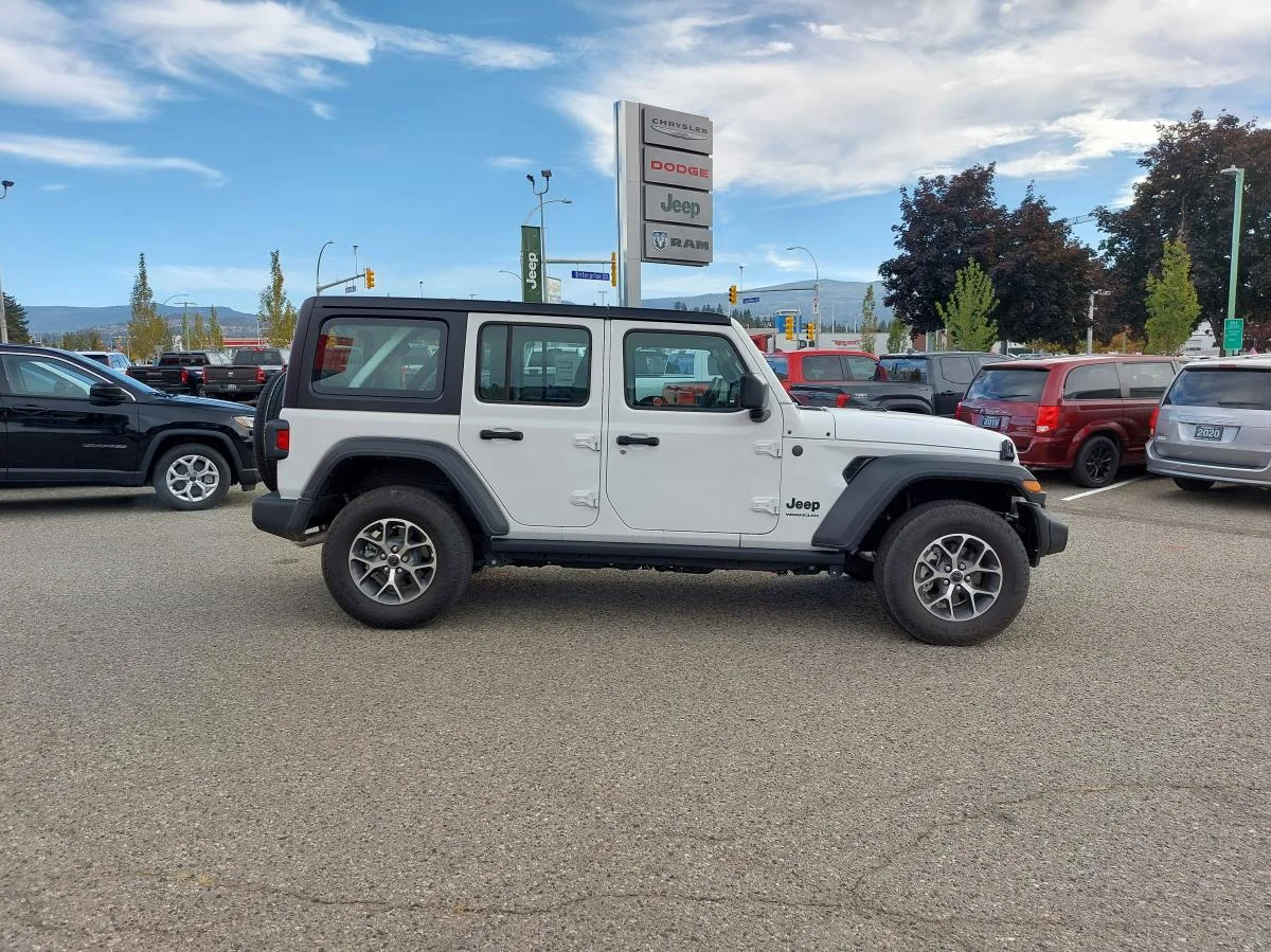New 2024 White Jeep Sport 4 Door 4x4 image 4