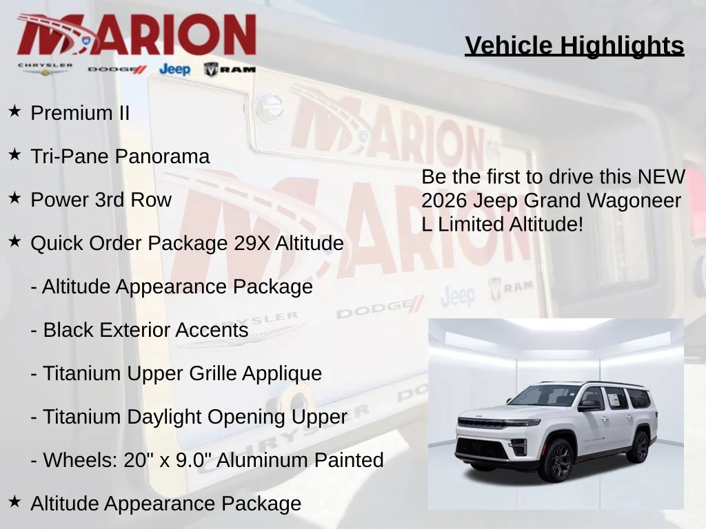 New 2026 White Jeep Limited Altitude image 5