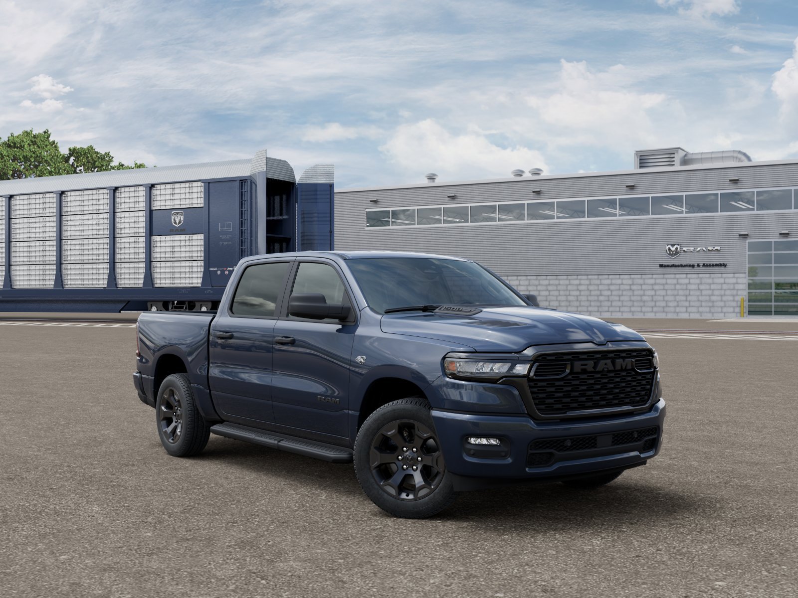 New 2026 Forged Blue Metallic Exterior Paint RAM Tradesman image 3