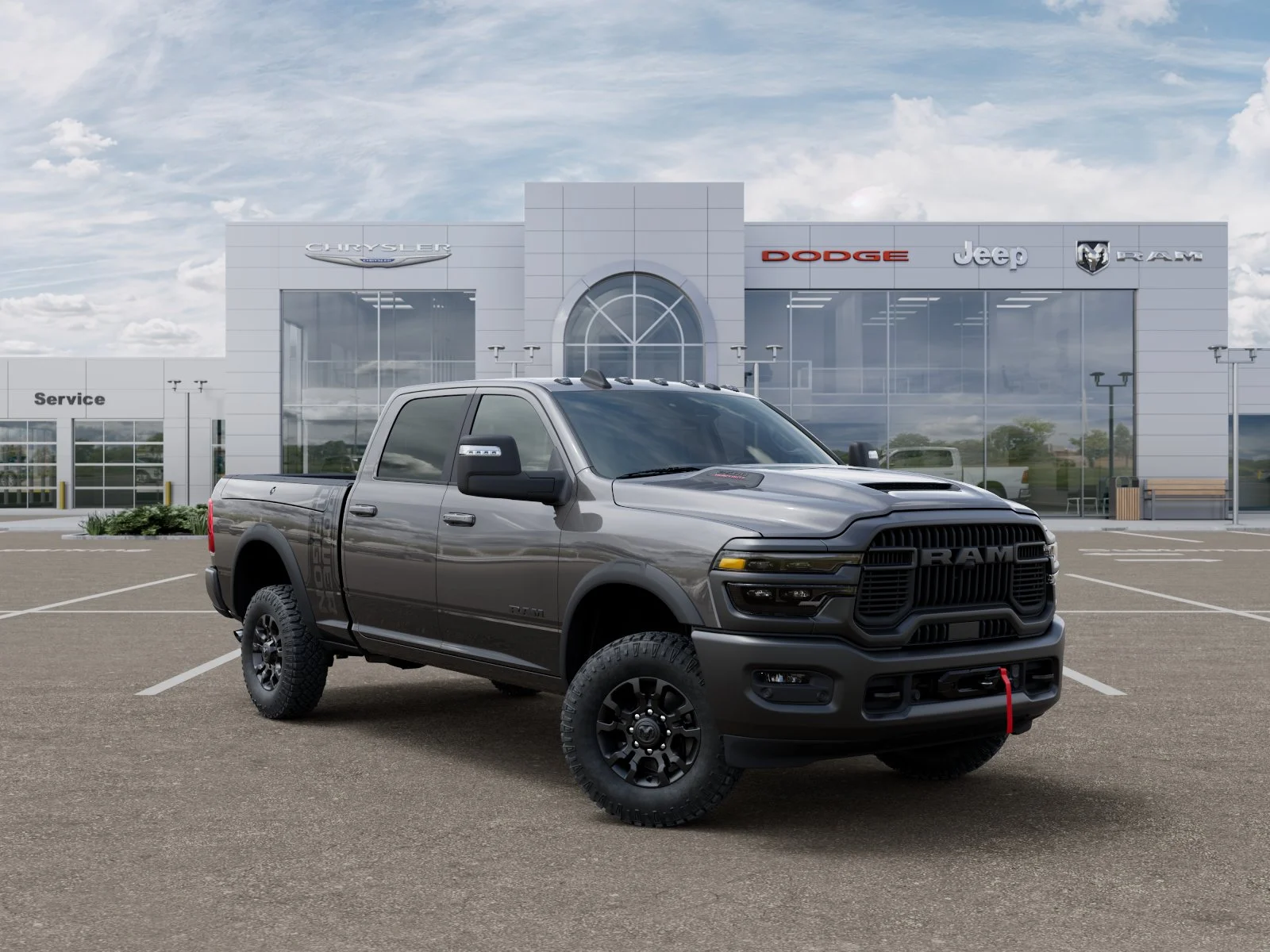 New 2025 Granite Crystal Metallic Clear-Coat Exterior Paint RAM Power Wagon image 30