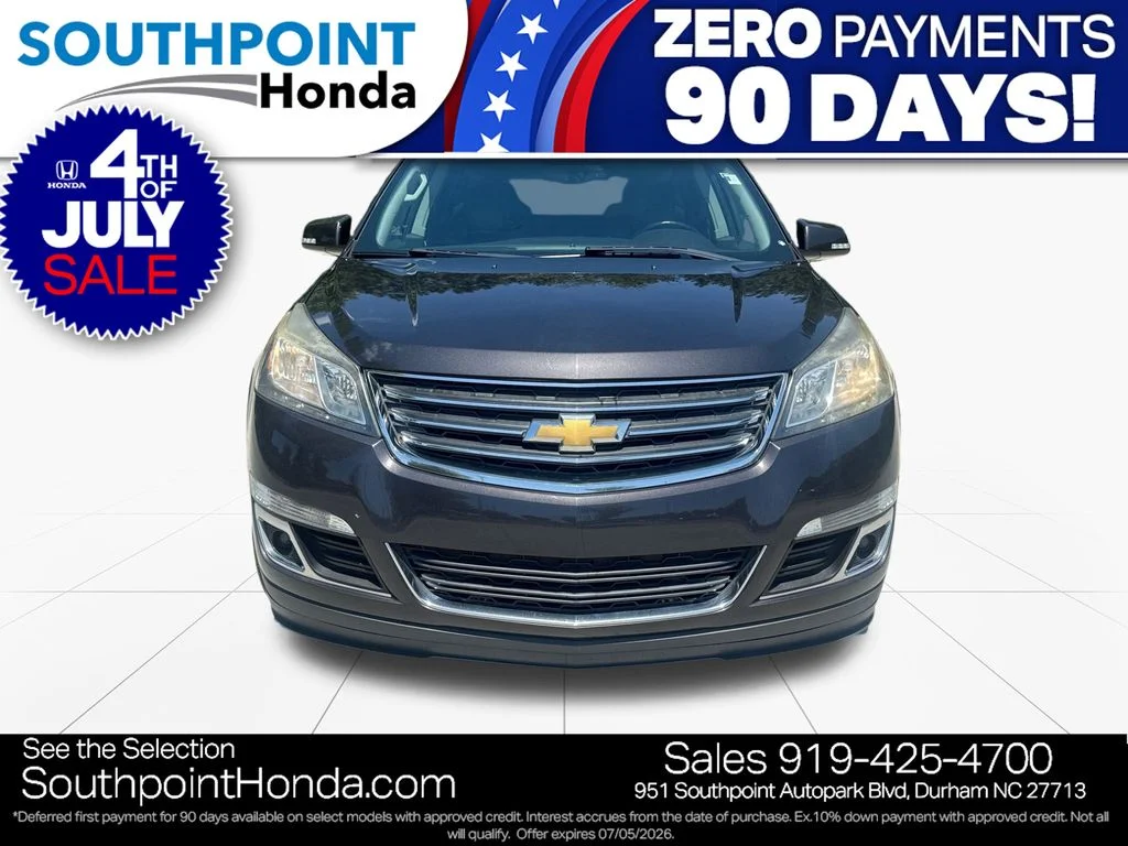 Used 2016 Chevrolet Traverse 2LT with VIN 1GNKRHKD4GJ231041 for sale in Durham, NC