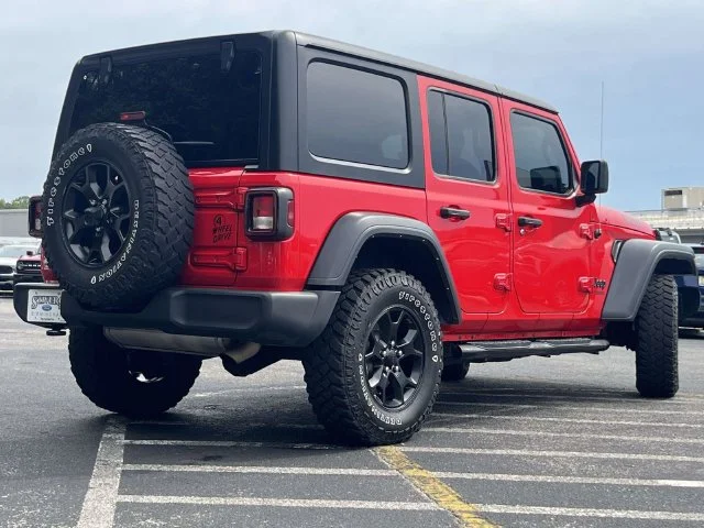 Used 2022 Red Jeep Unlimited Willys image 3
