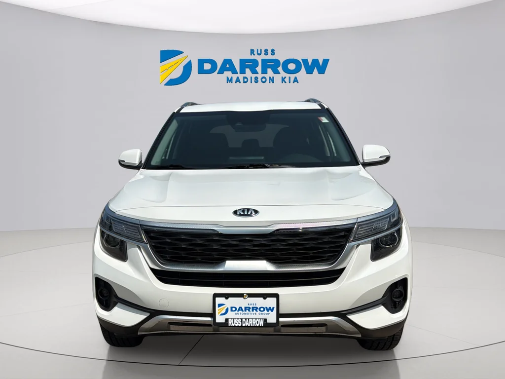 Used 2021 Snow White Pearl Kia S image 8