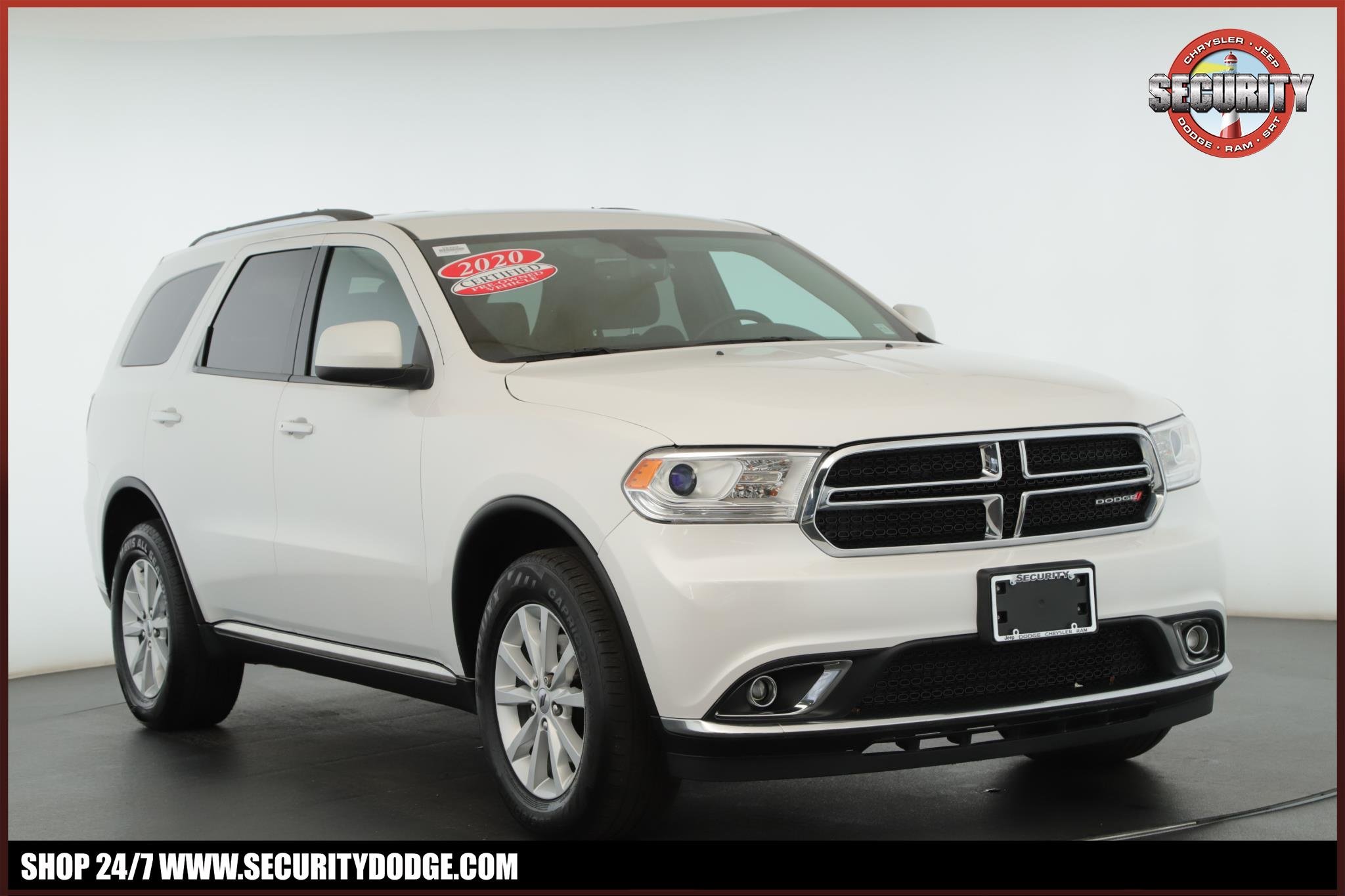 Used 2020 Vice White Dodge SXT Plus AWD image 1