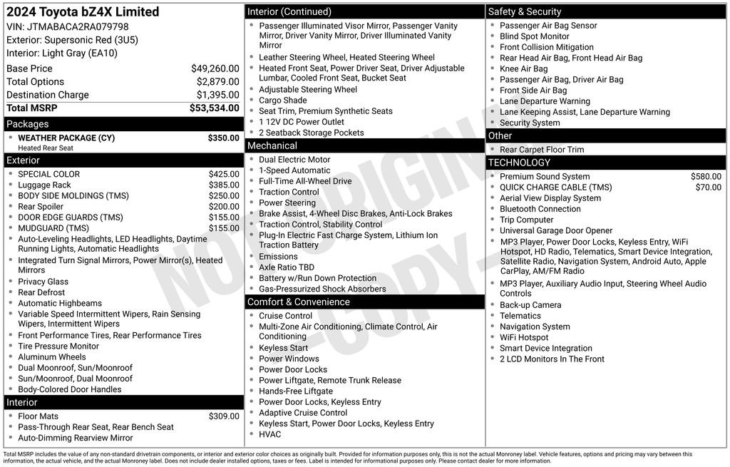 Used 2024 Red Toyota Limited image 6