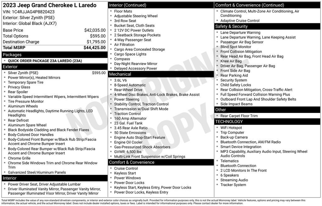 Used 2023 Silver Jeep Laredo image 3