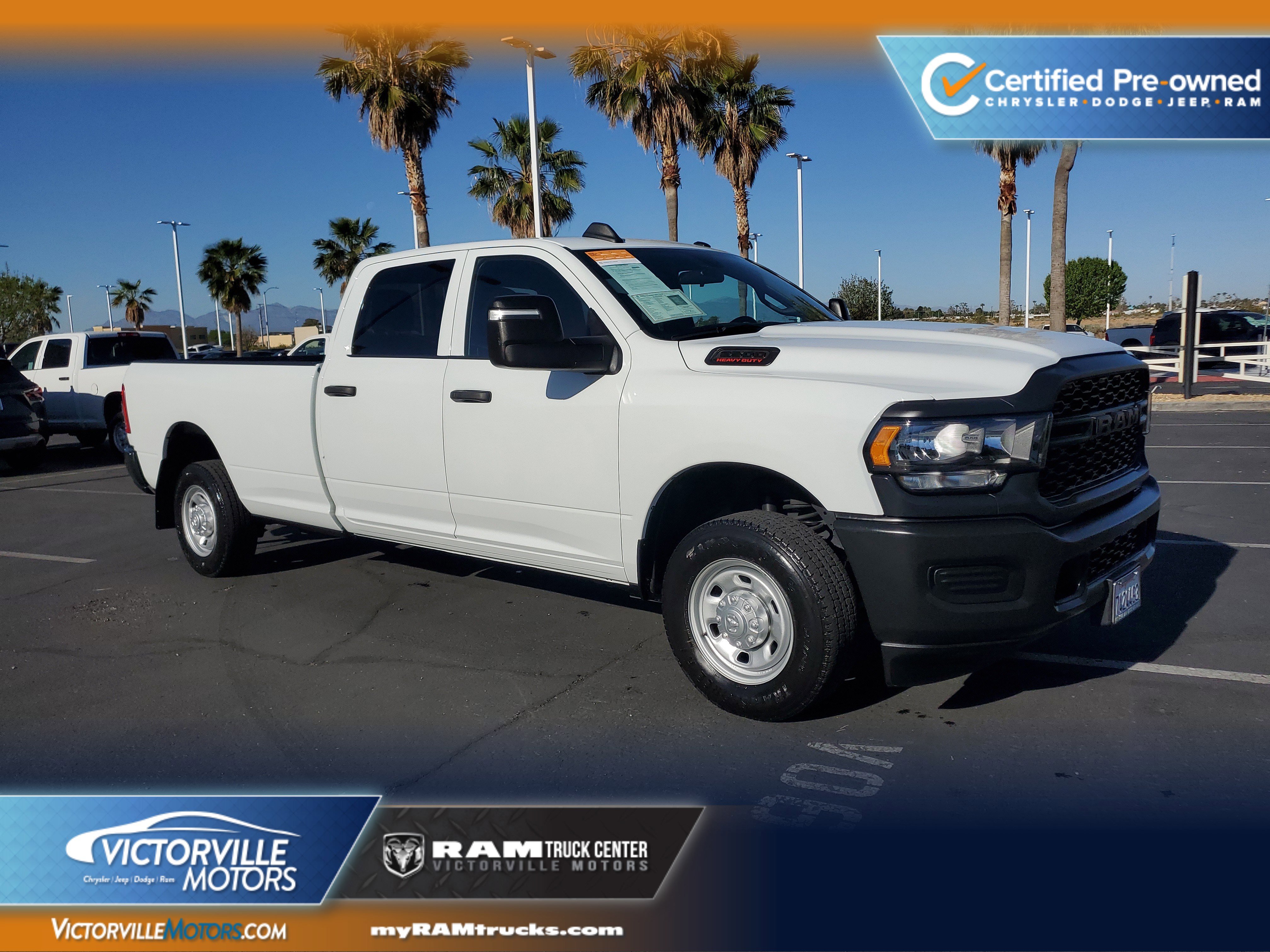 White 2024 RAM 2500 Tradesman Crew Cab LB RWD Pickup Truck 4X2