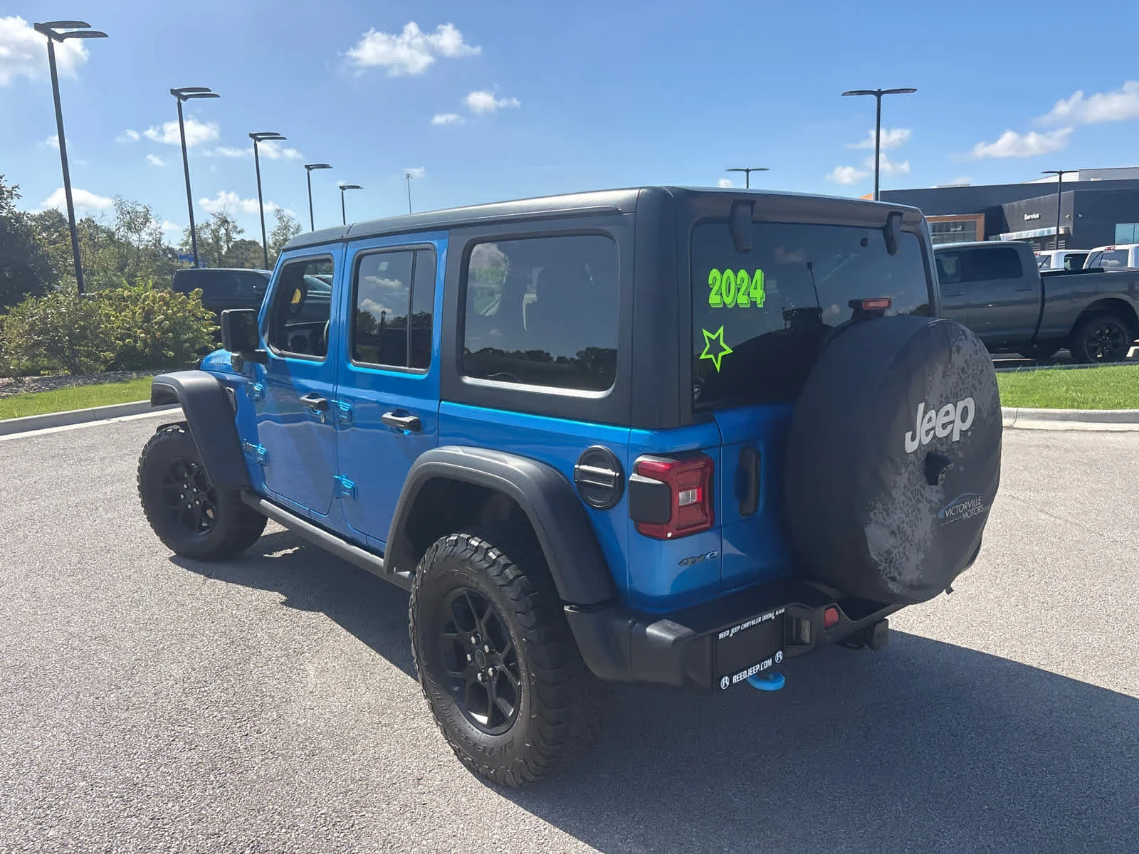 Used 2024 Hydro Blue Pearlcoat Jeep Willys image 8