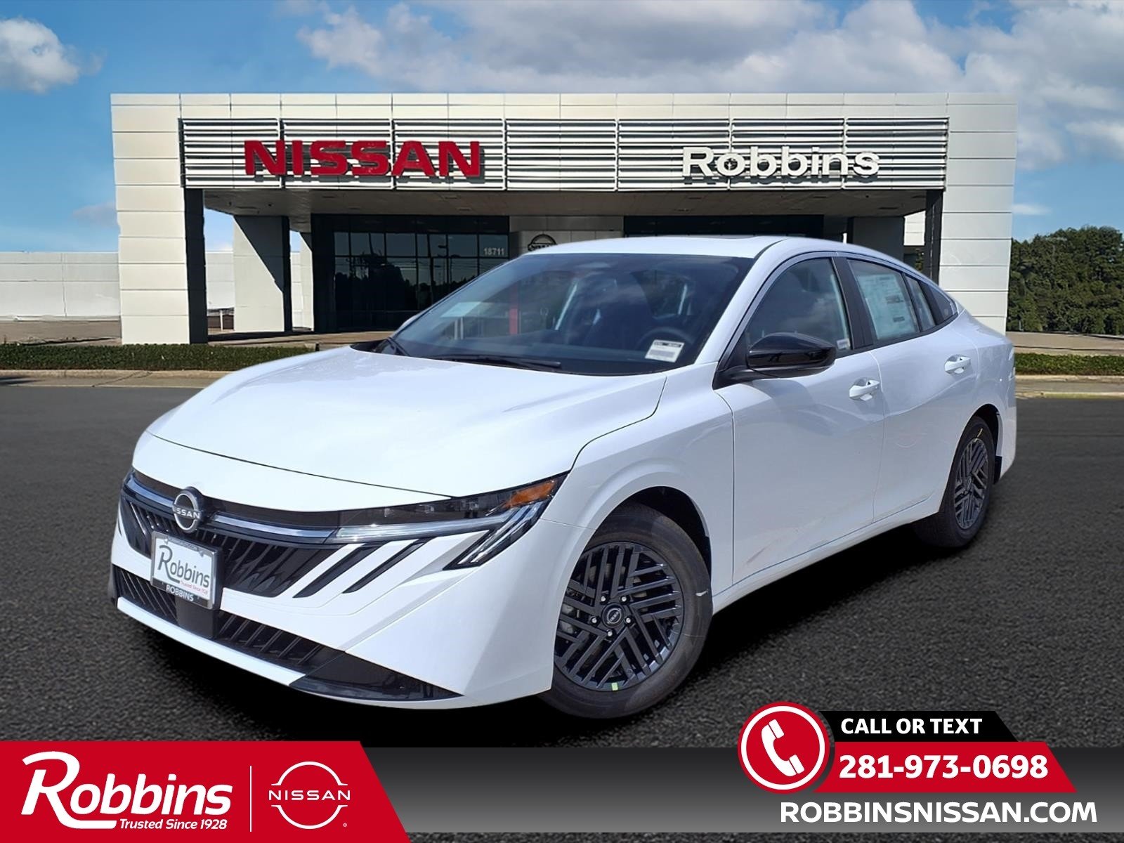 2026 Nissan Sentra SV White at Robbins Nissan