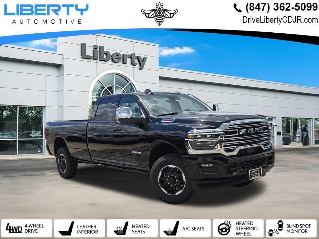 New 2026 Diamond Black Crystal Pearl-Coat Exterior Paint RAM Laramie image 1