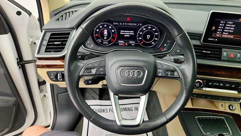 Used 2018 Ibis White Audi 2.0 TFSI Premium Plus w/ Navigation Pkg & Cold Weather Pkg image 14