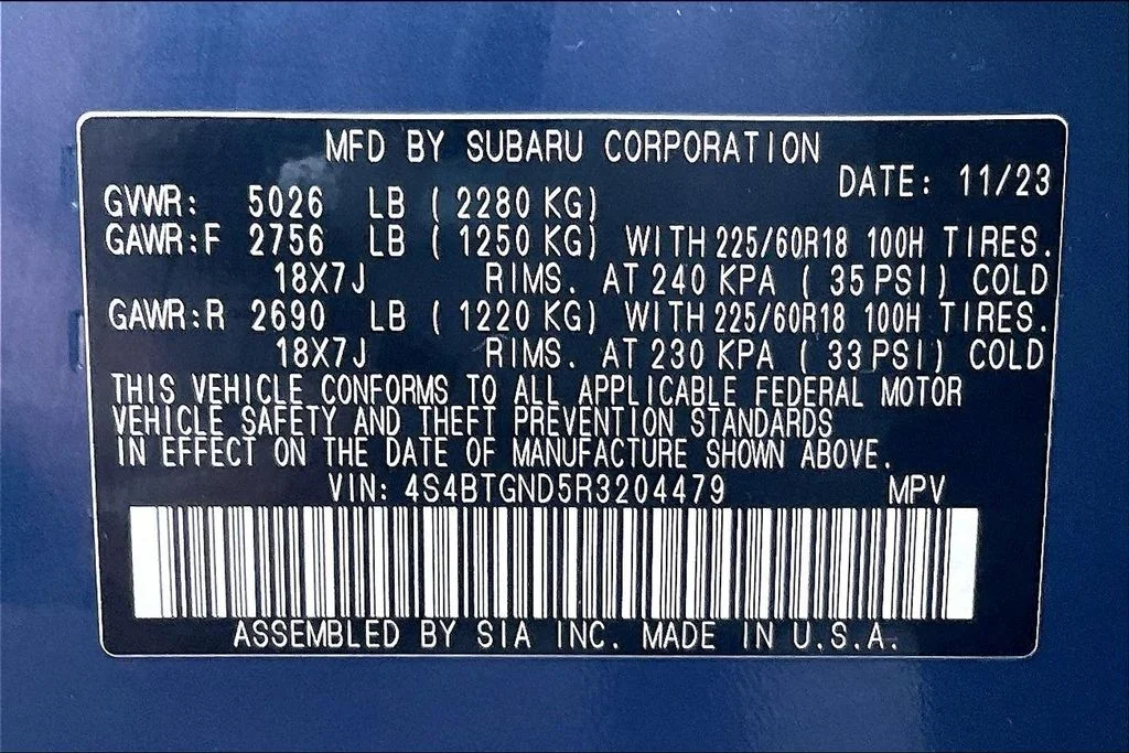 Used 2024 Blue Subaru Limited XT image 38