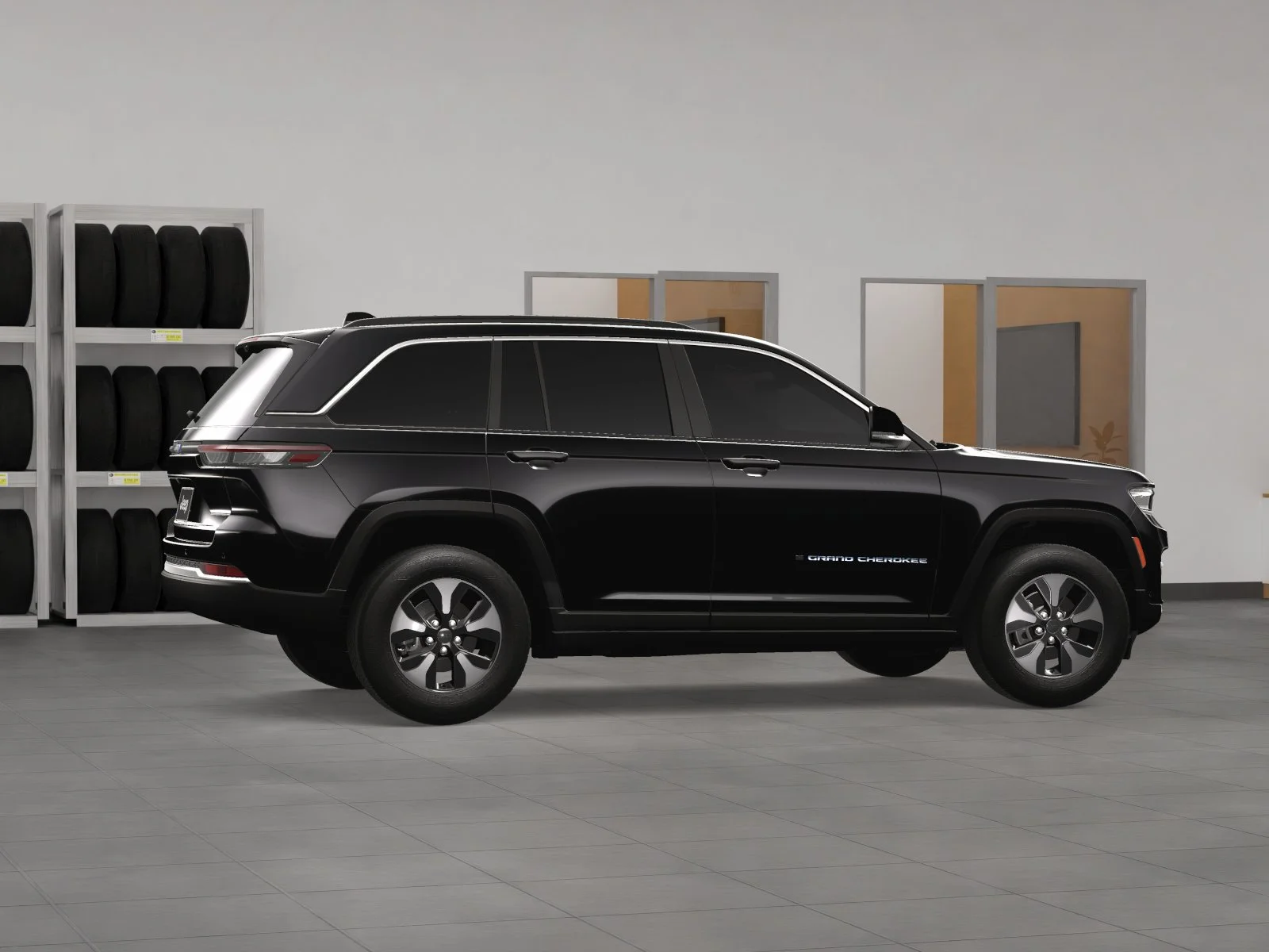 New 2024 Diamond Black Crystal Pearlcoat Jeep 4xe image 35