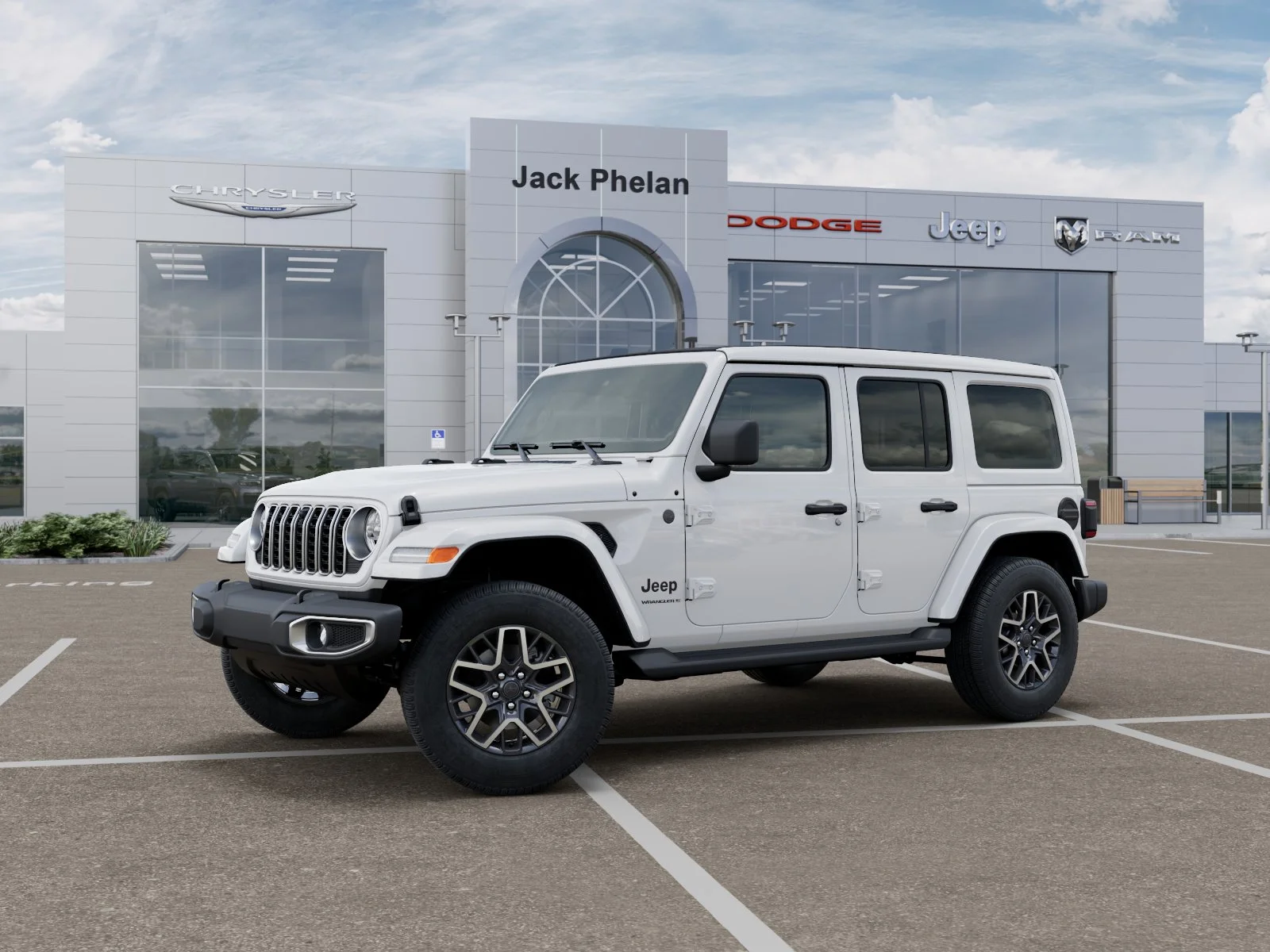 New 2026 Bright White Clear-Coat Exterior Paint Jeep Sahara image 28
