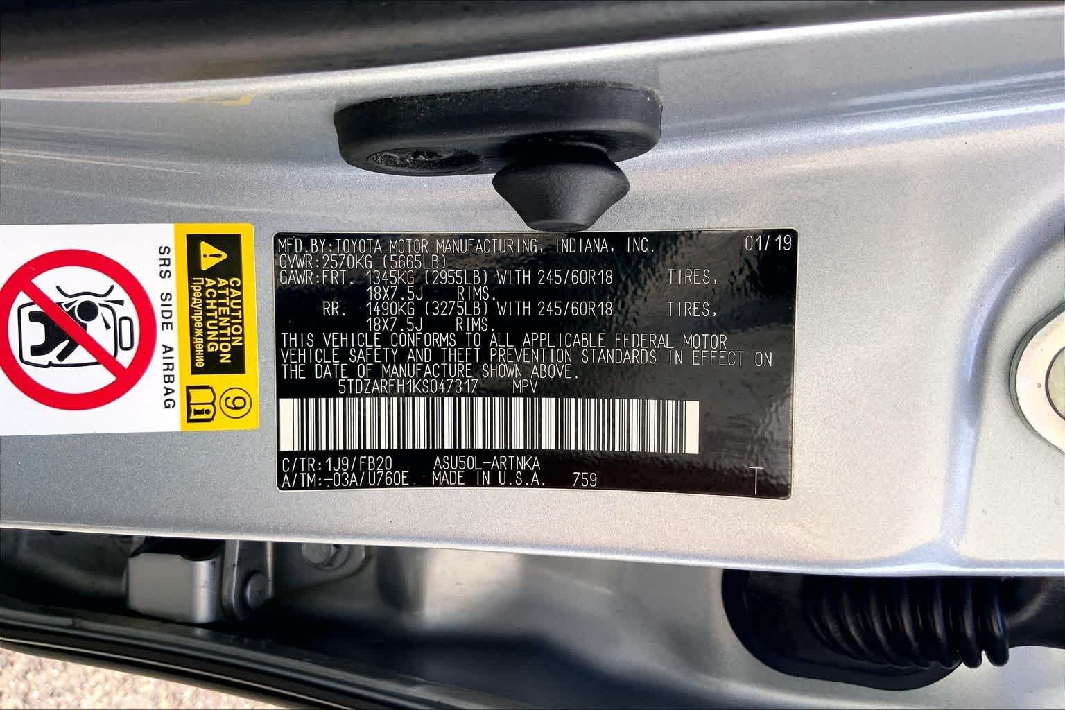 Used 2019 Celestial Silver Metallic Toyota LE image 36