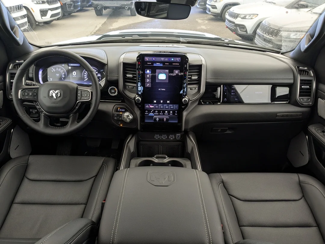 New 2026 White RAM Sport - - Night Edition - Sport Lvl 1 Grp - 5.7L HEMI V8 eTorque - Pano Sunroof & More! image 25