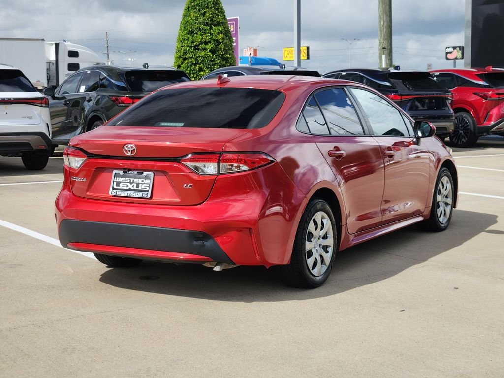 Used 2020 Barcelona Red Metallic Toyota LE image 7
