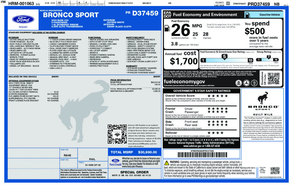 Used 2023 White Ford Base image 23