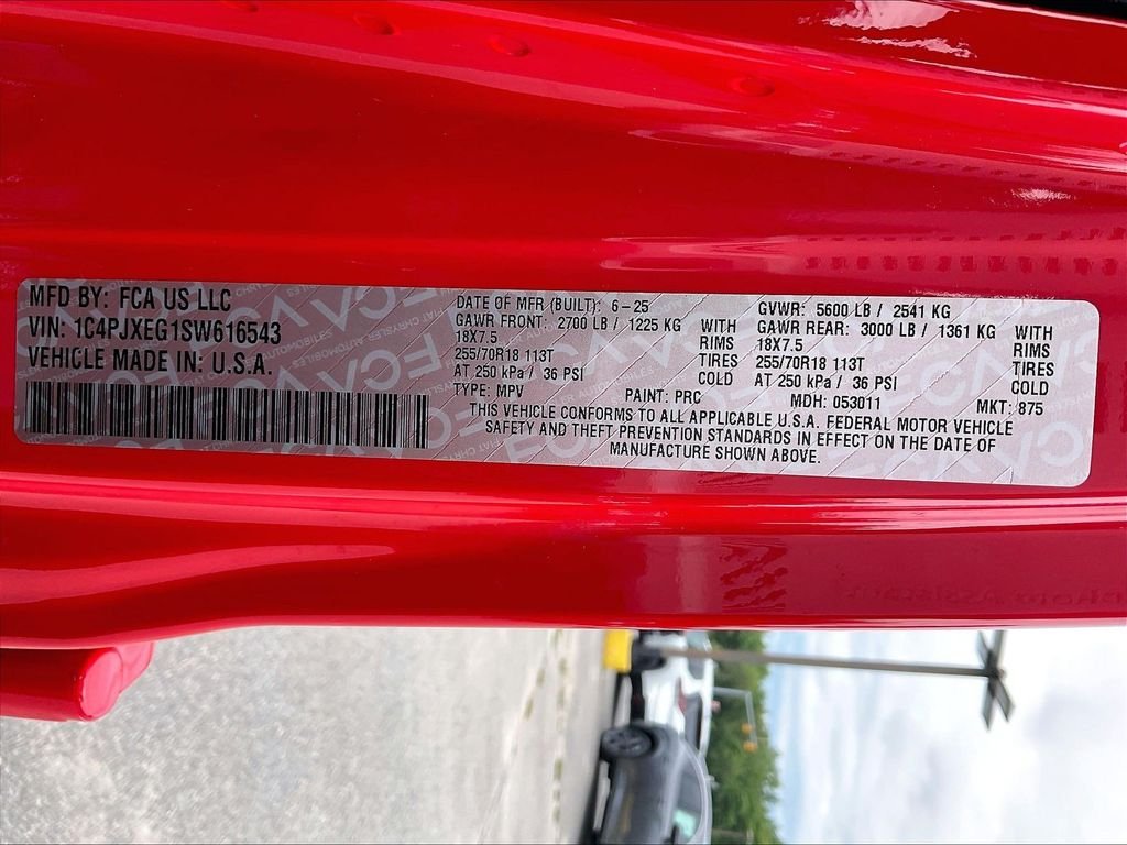 Used 2025 Firecracker Red Clearcoat Jeep Sahara image 32