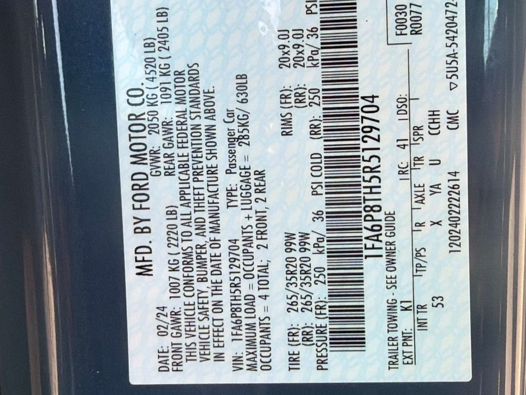 Used 2024 Blue Ford EcoBoost Premium image 30