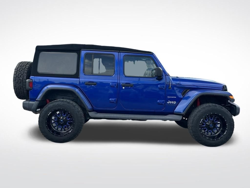 Used 2020 Blue Jeep Unlimited Sahara image 8