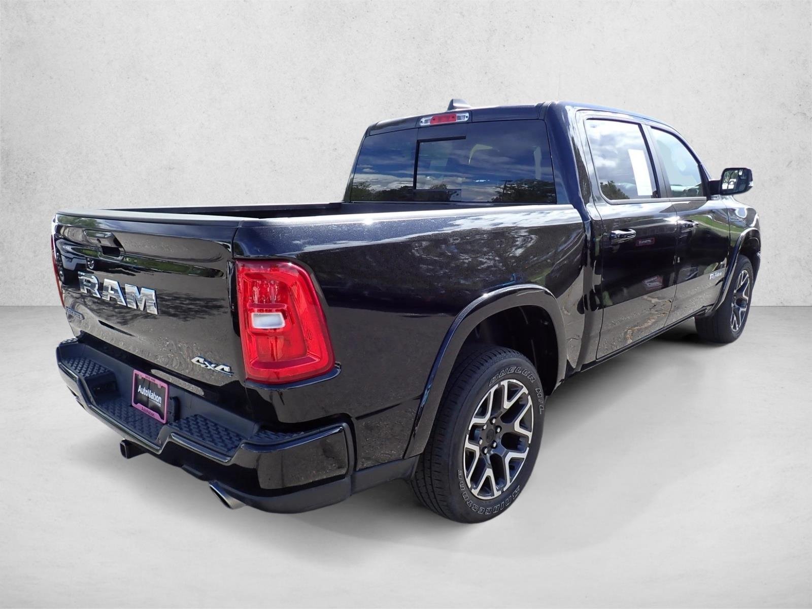 Used 2025 Diamond Black Crystal Pearlcoat Ram Laramie image 4