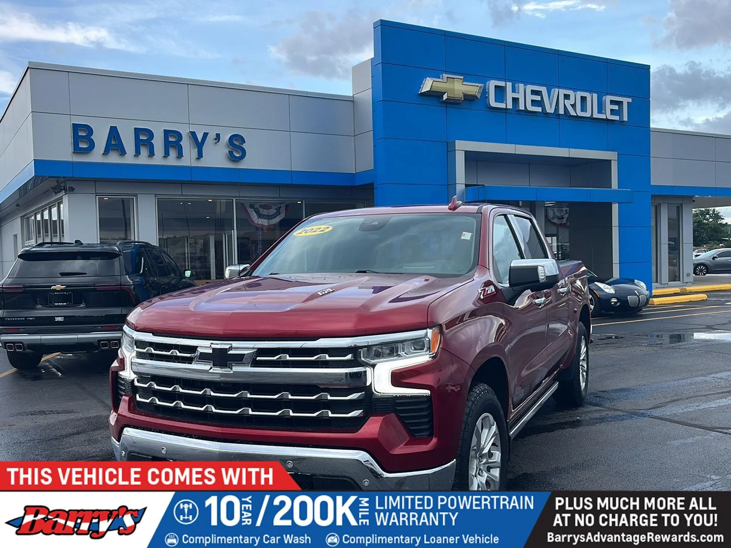 Used 2022 Cherry Red Tintcoat Chevrolet LTZ image 1