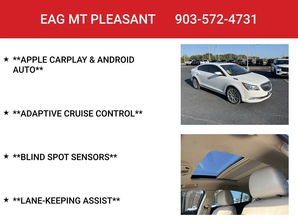 Used 2016 White Buick Premium II Group image 8
