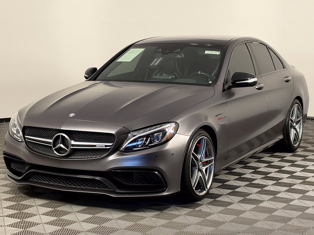 Used 2015 Steel Gray Metallic Mercedes-Benz C 63 S AMG® image 3