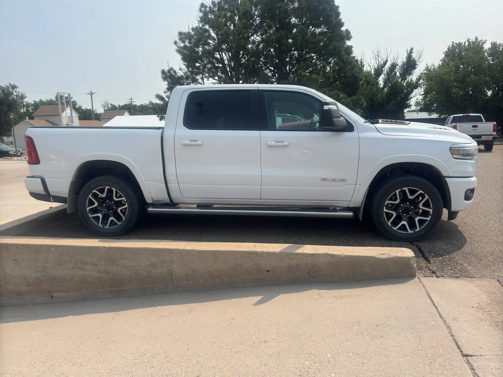 Used 2025 Bright White Clearcoat Ram Laramie image 4