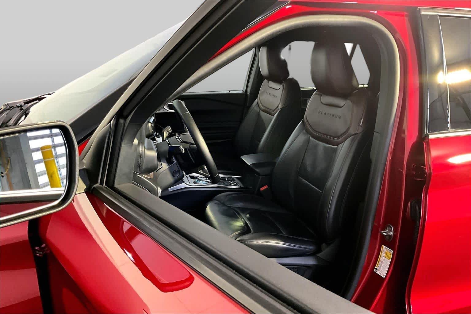 Used 2021 Rapid Red Metallic Tinted Clearcoat Ford Platinum image 14