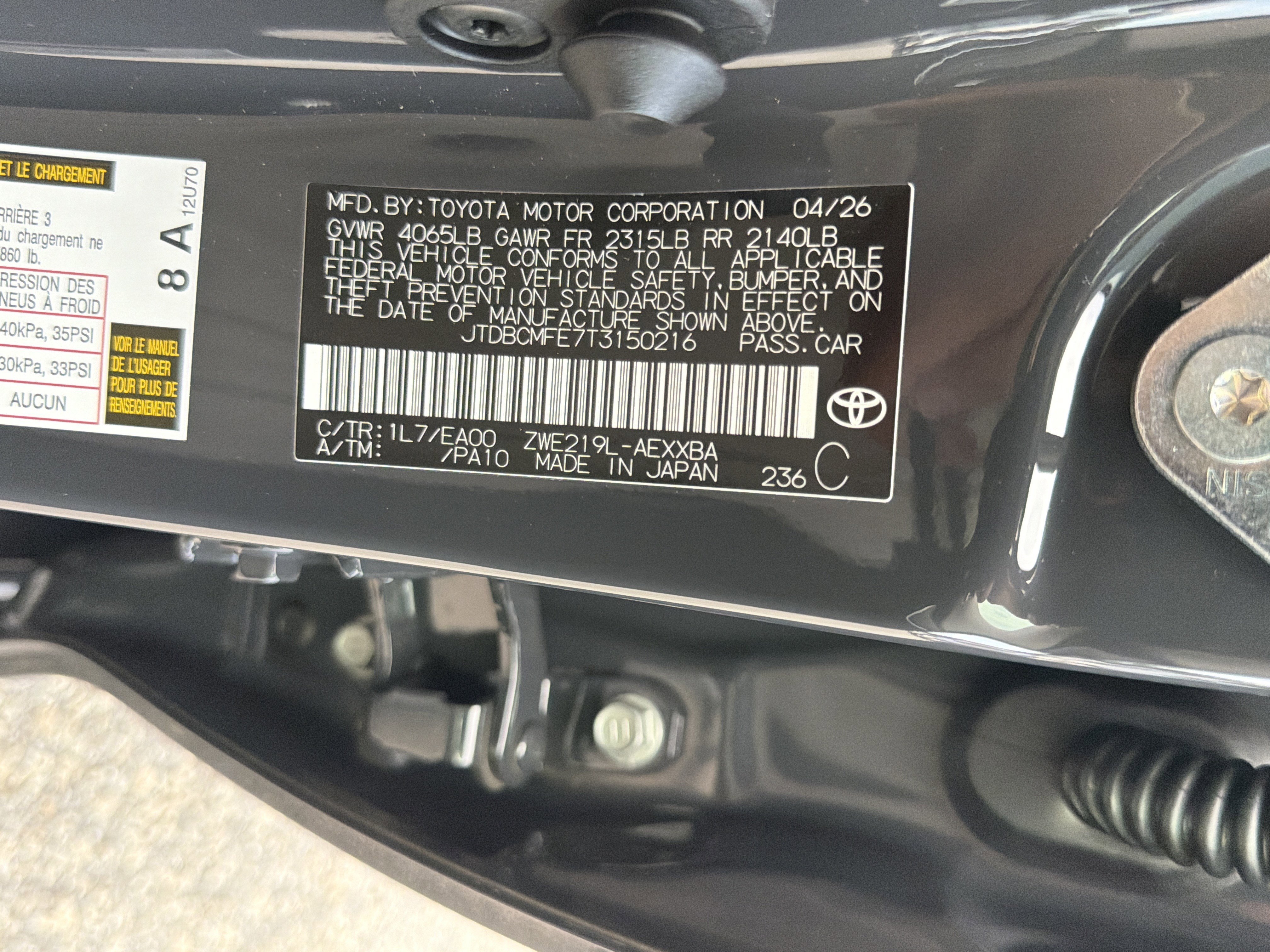 New 2026 Underground Toyota Hybrid XLE image 31