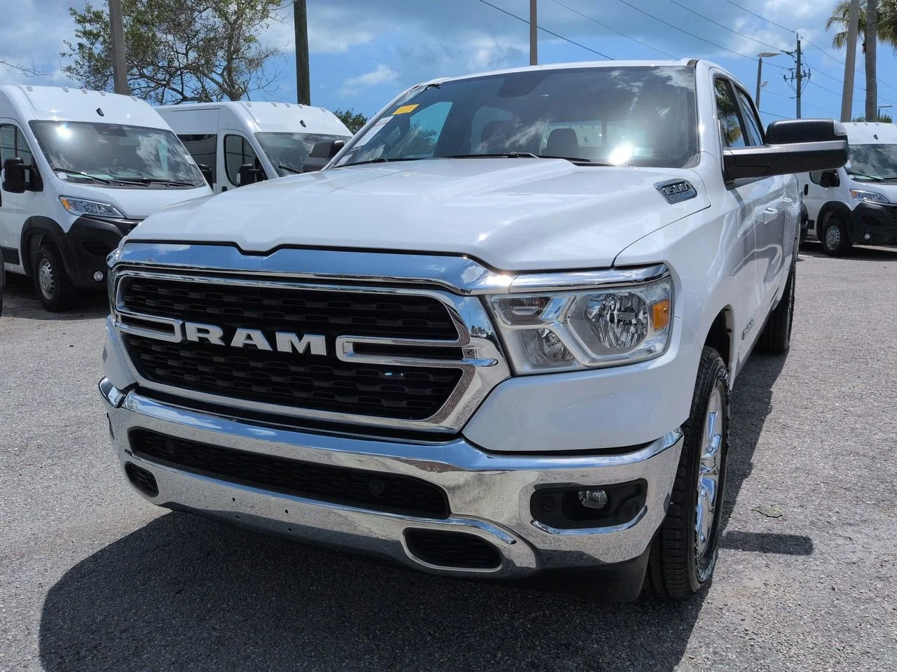 Used 2022 Bright White Clearcoat Ram Big Horn image 9