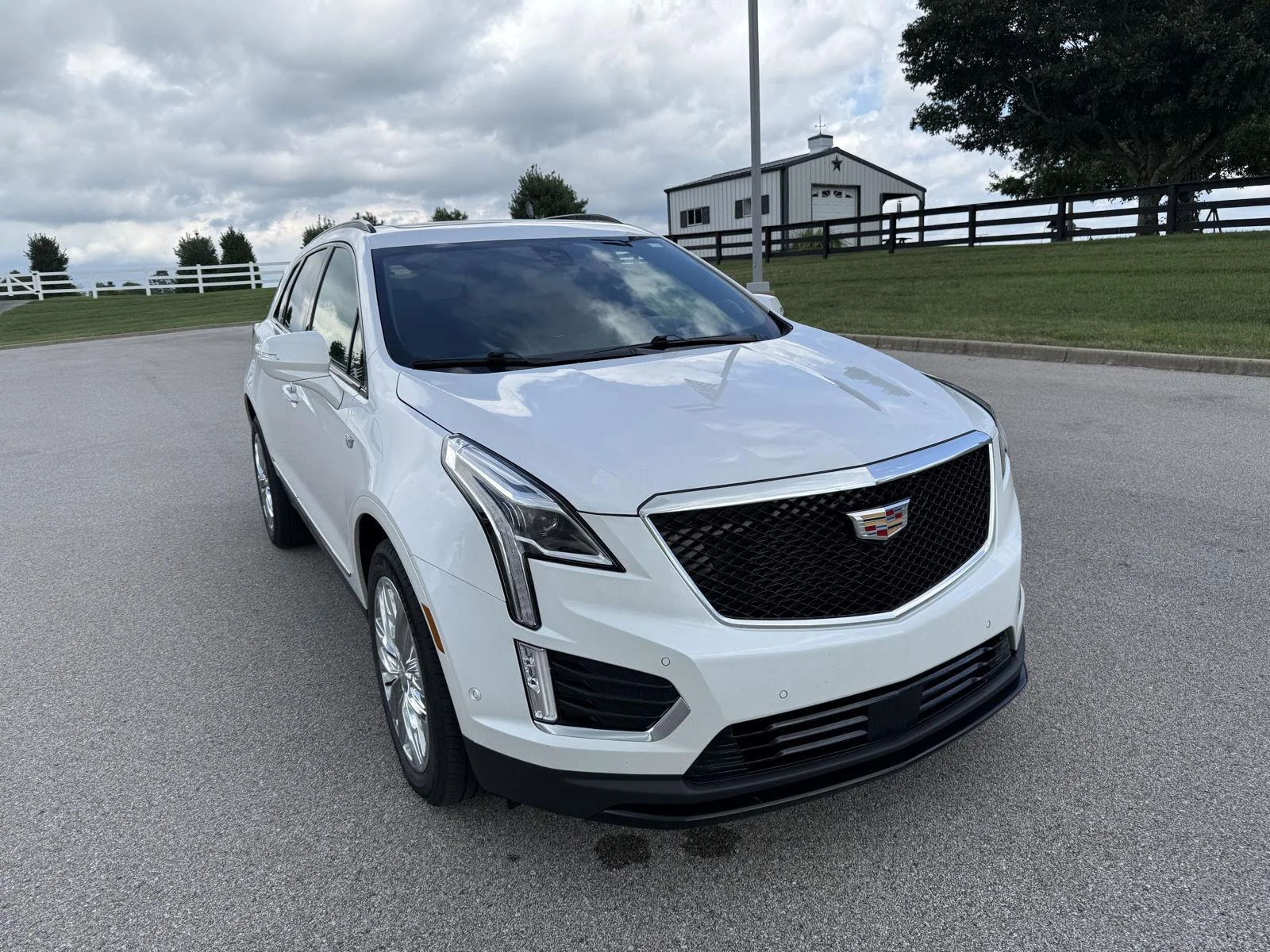 Used 2023 Crystal White Tricoat Cadillac AWD Sport image 3