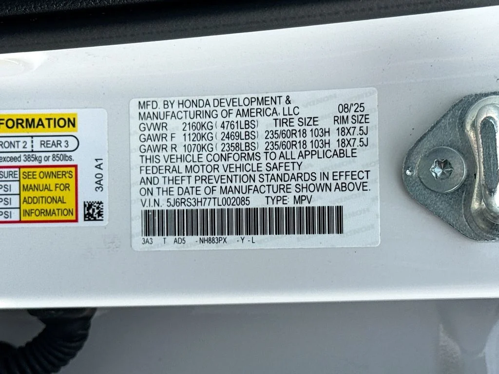 Used 2026 Platinum White Pearl Honda EX-L image 36