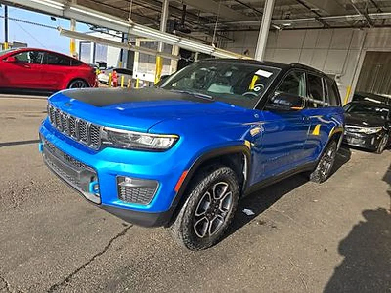 Used 2023 Blue Jeep Trailhawk 4xe image 1