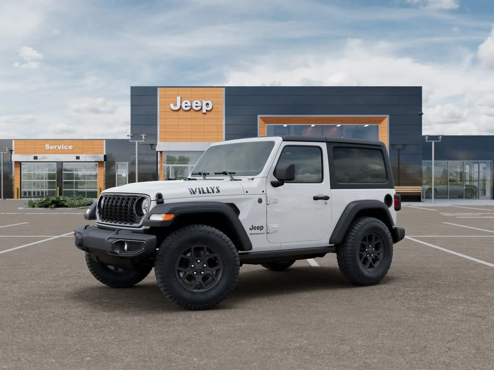 New 2026 Bright White Clearcoat Jeep Willys image 2