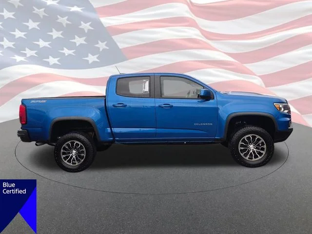 Certified Used 2022 Blue Chevrolet ZR2 image 2