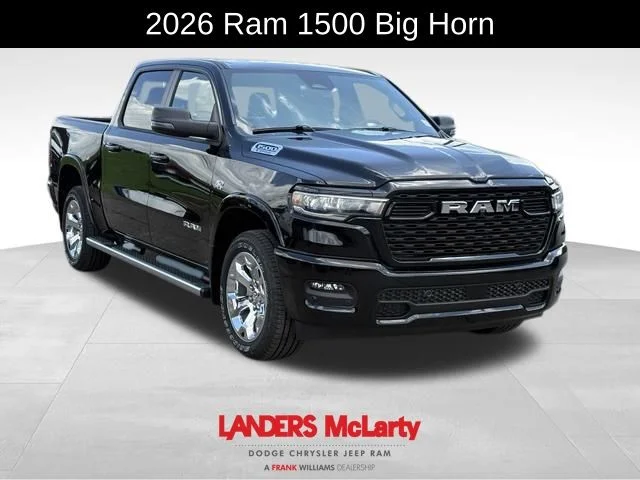 New 2026 Diamond Black Crystal Pearl-Coat Exterior Paint RAM Big Horn/Lone Star image 2
