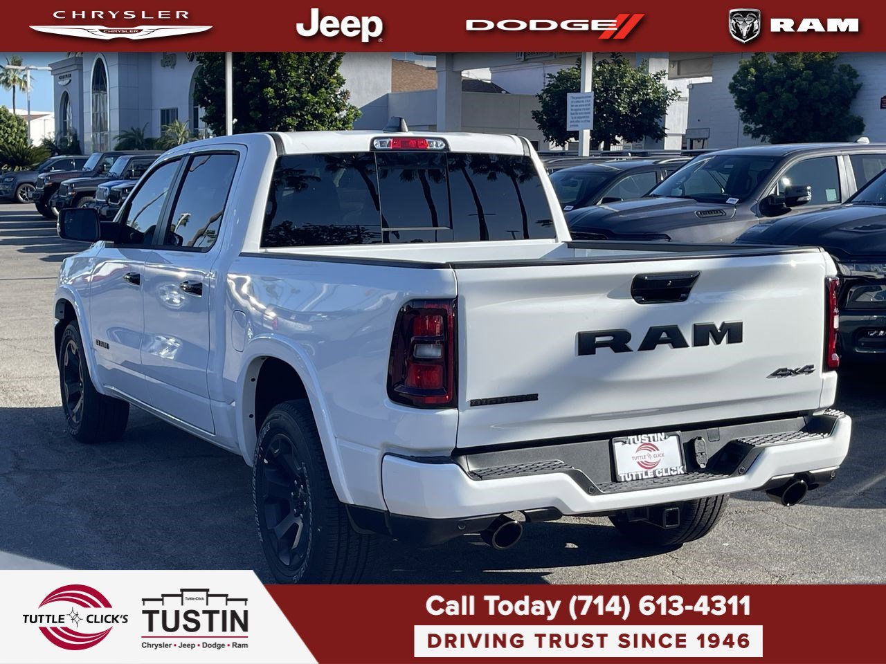 New 2026 Bright White Clear-Coat Exterior Paint RAM Big Horn image 4
