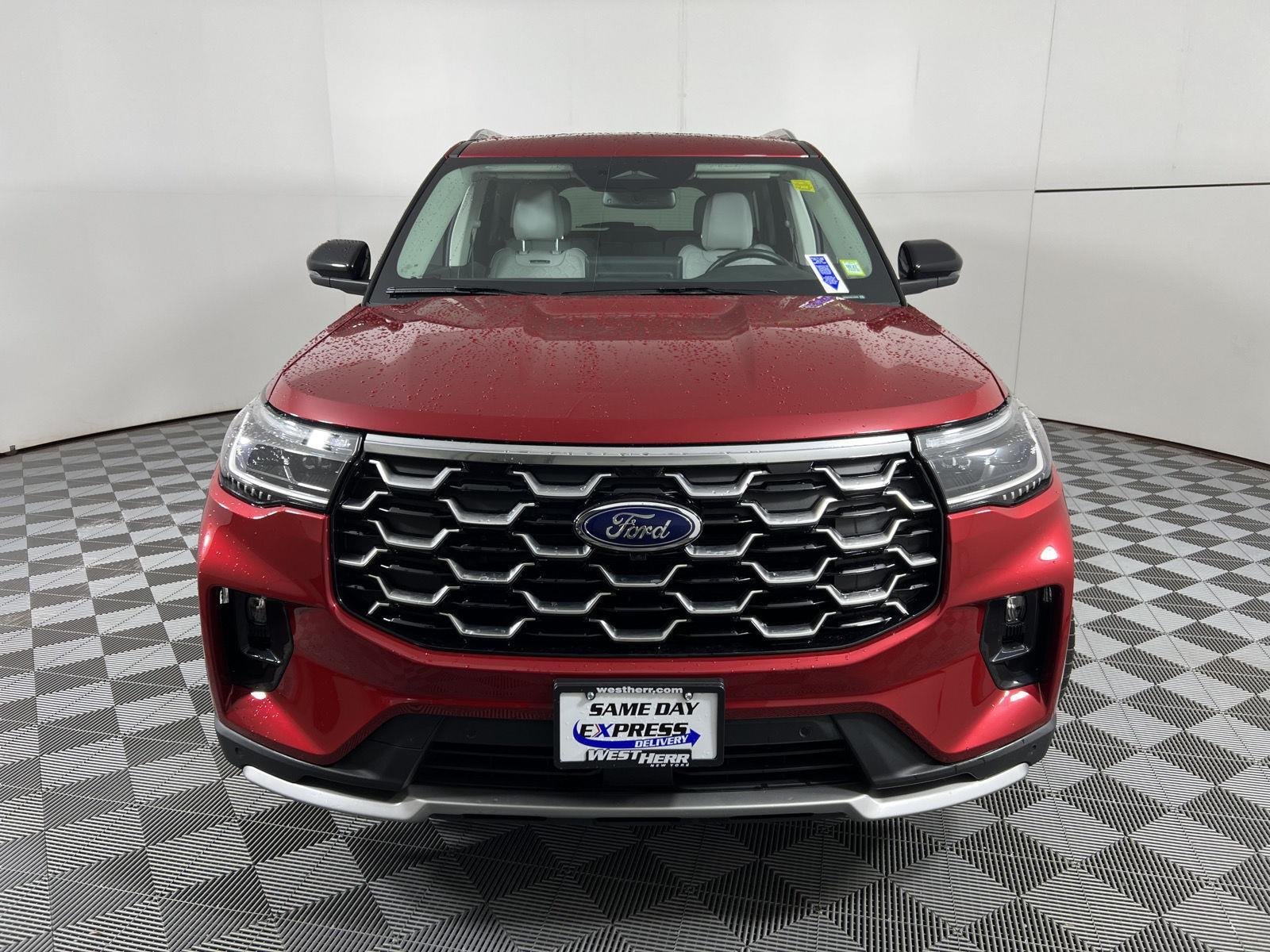 Used 2025 Rapid Red Metallic Tinted Clearcoat Ford Platinum image 6