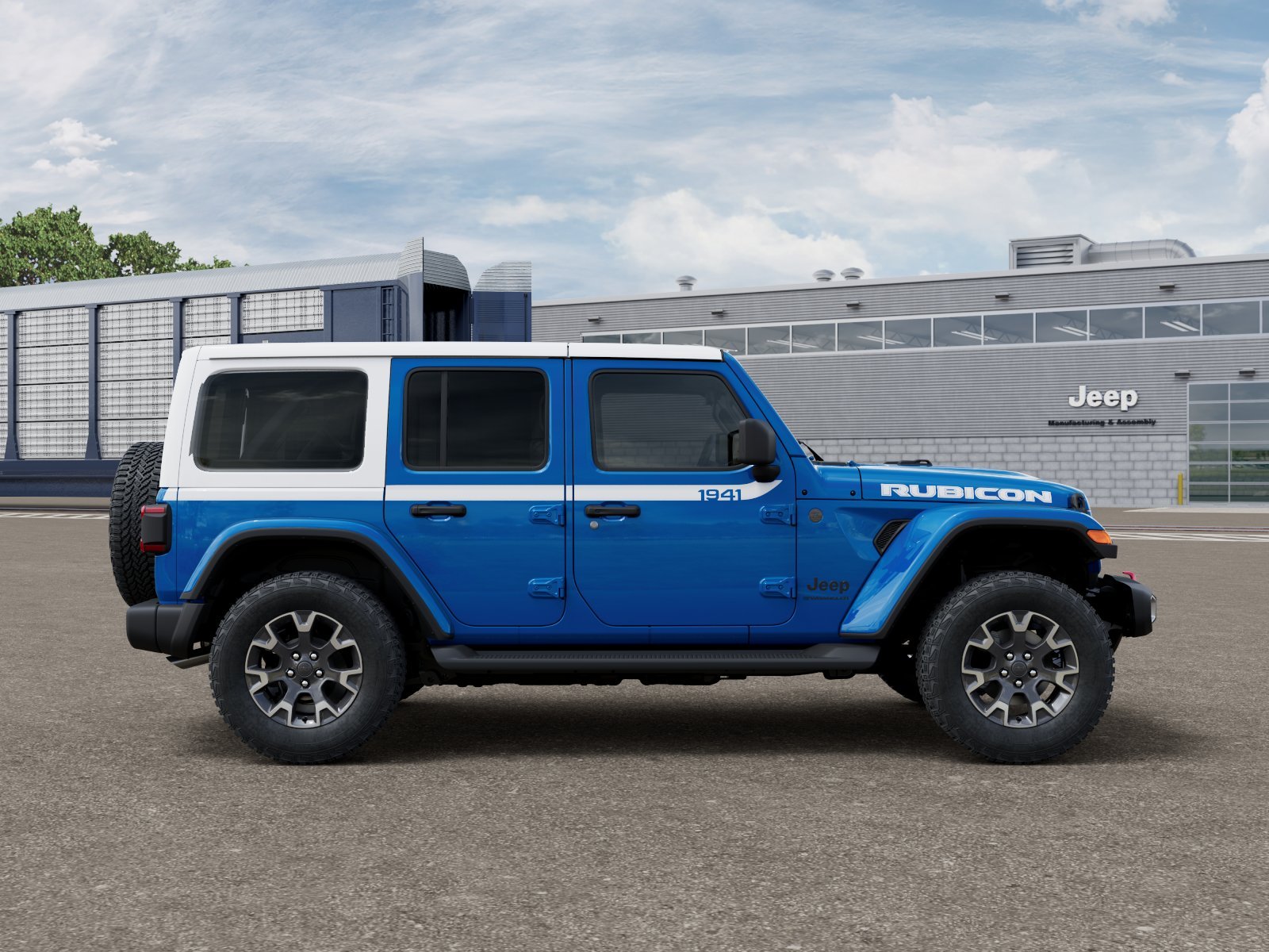 New 2026 Hydro Blue Pearl-Coat Exterior Paint Jeep Sahara image 12
