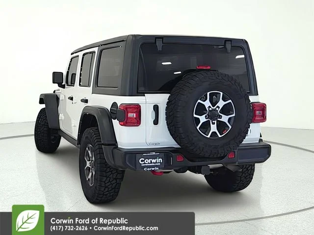 Used 2021 Bright White Clearcoat Jeep Unlimited Rubicon image 4