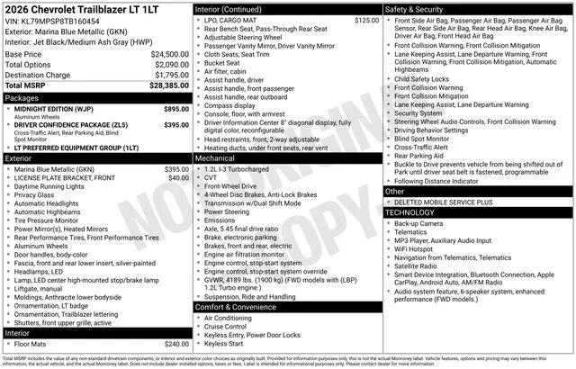 Used 2026 Blue Chevrolet LT image 31