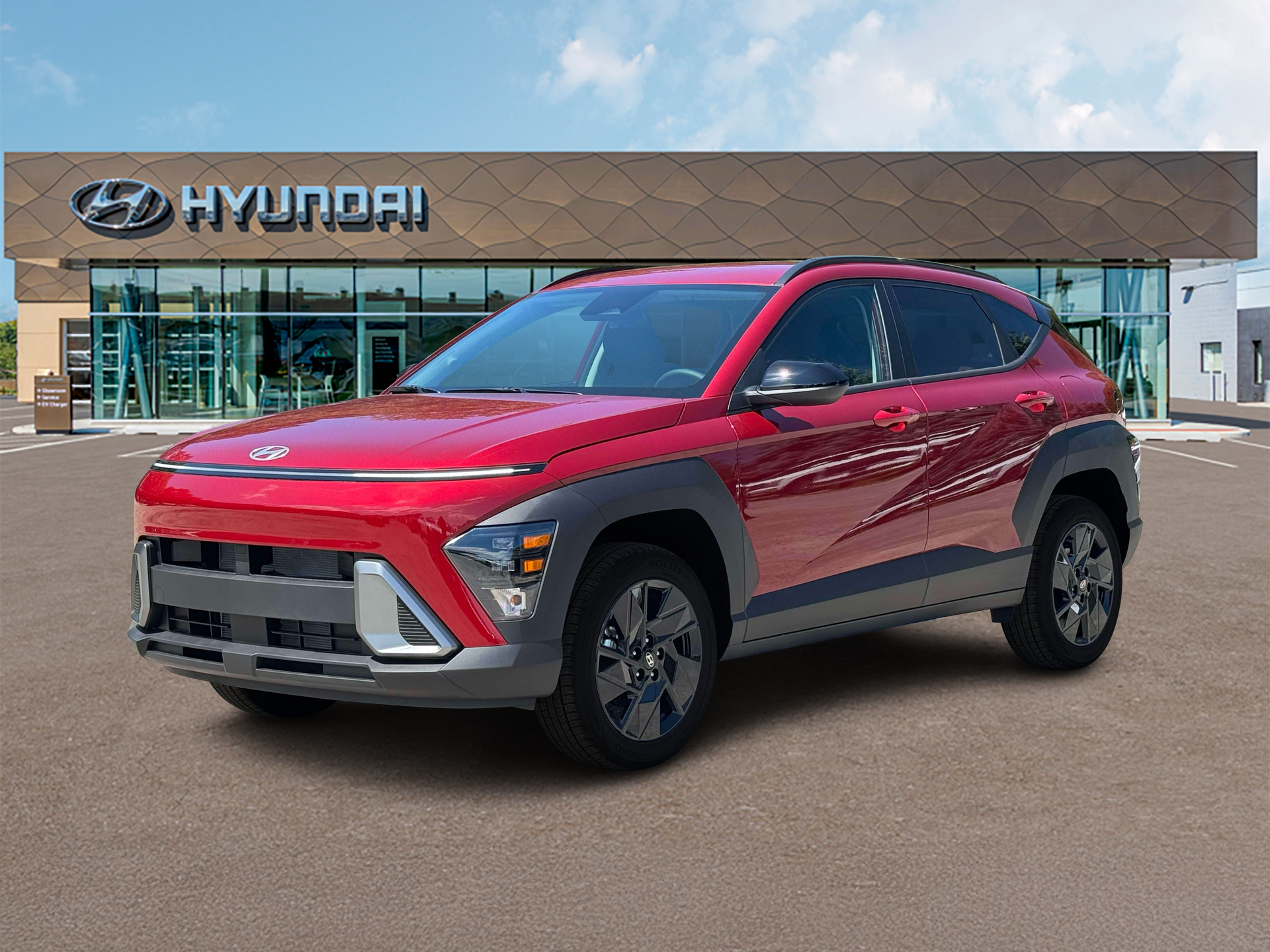New 2027 Red Hyundai SEL Sport AWD image 1